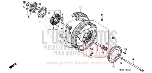 HINTERRAD (ST1100) ST1100Y de 2000